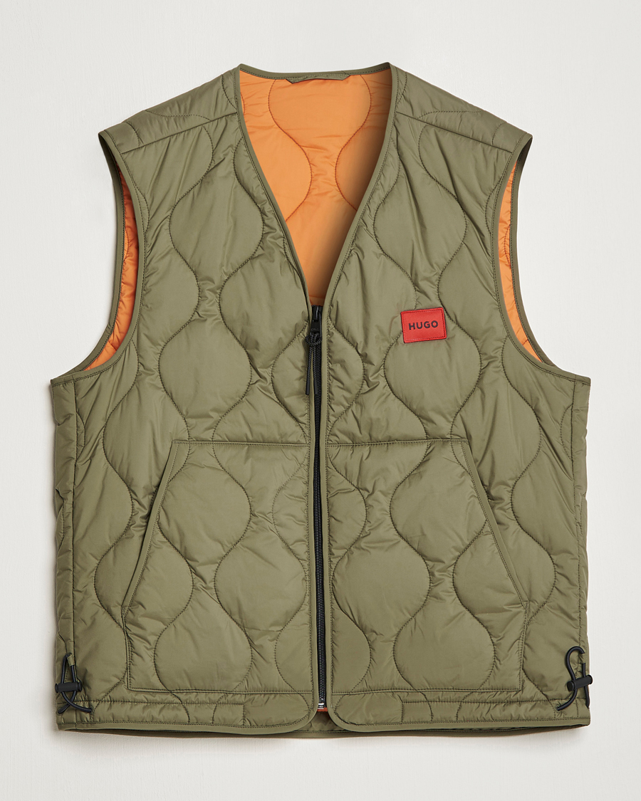 Herren | Westen | HUGO | Bethano Onion Quilt Vest Open Green