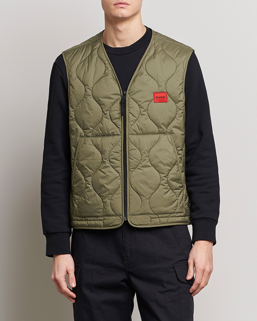 Herren | Westen | HUGO | Bethano Onion Quilt Vest Open Green