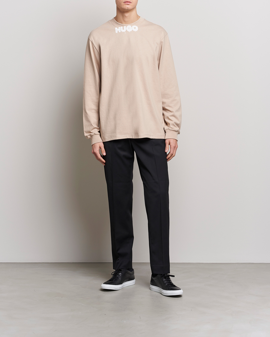 Herren | Pullover | HUGO | Dotopaxi Logo Crew Neck Sweatshirt Light Beige