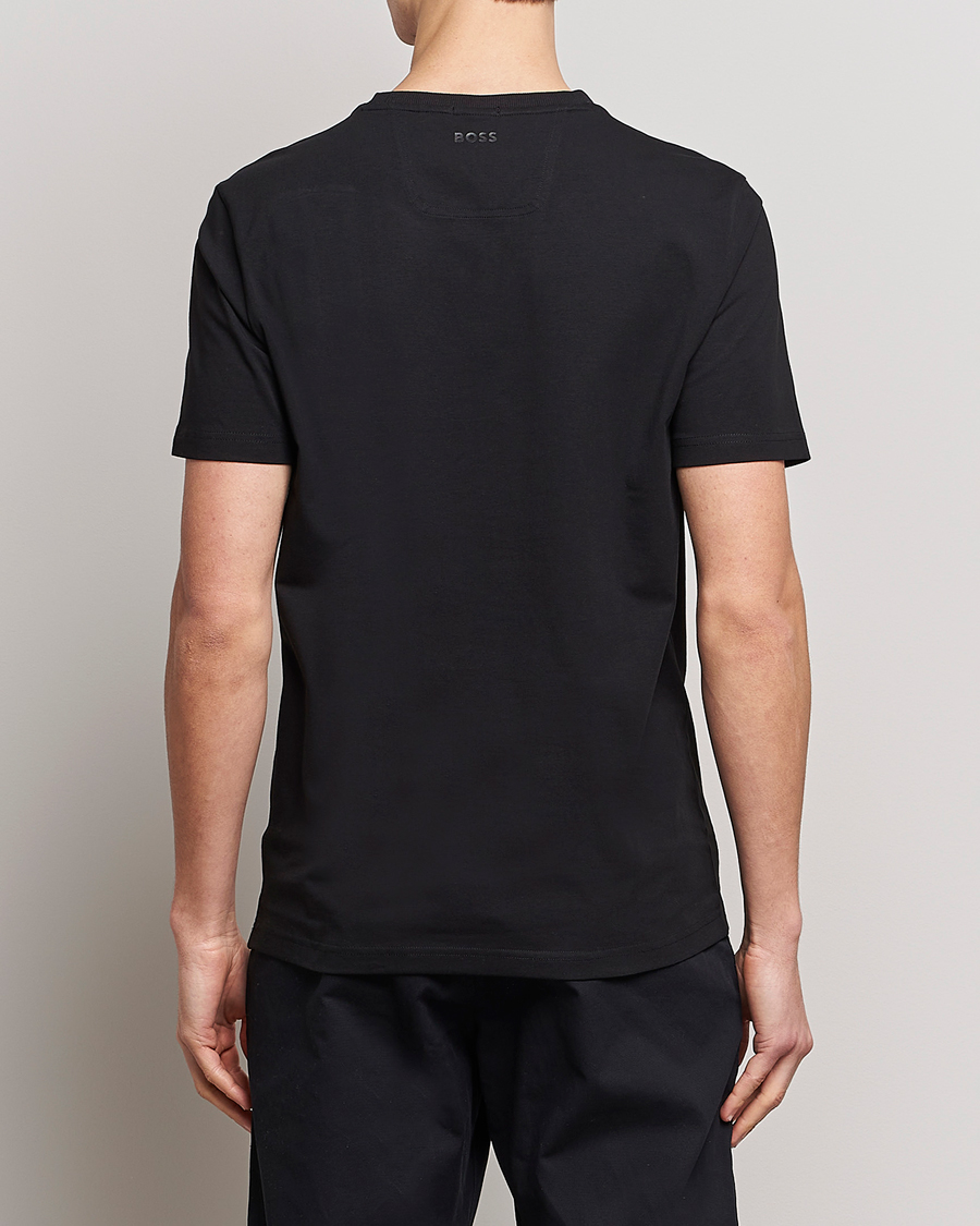 Herren | T-Shirts | BOSS GREEN | Circle Logo Crew Neck T-Shirt Black