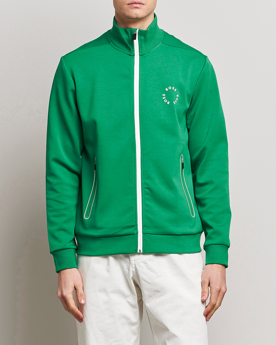 Herren | Pullover | BOSS GREEN | Skaz Full-Zip Open Green