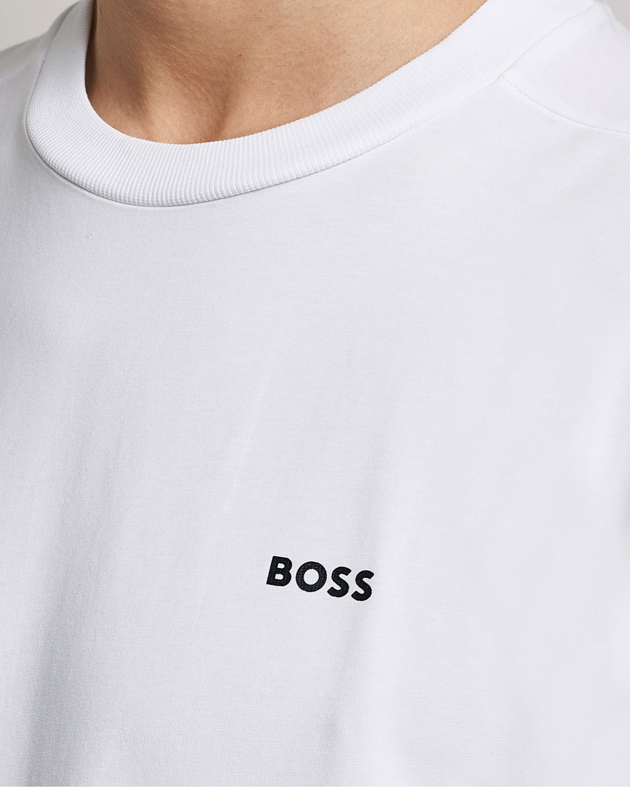 Herren | T-Shirts | BOSS GREEN | Logo Crew Neck T-Shirt White