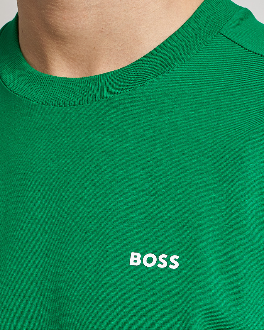 Herren | T-Shirts | BOSS GREEN | Logo Crew Neck T-Shirt Open Green