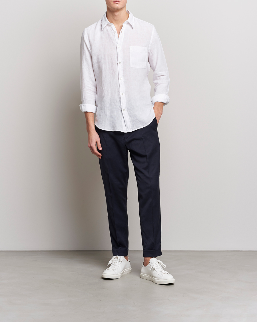 Herren | Hemden | BOSS ORANGE | Relegant Linen Shirt White