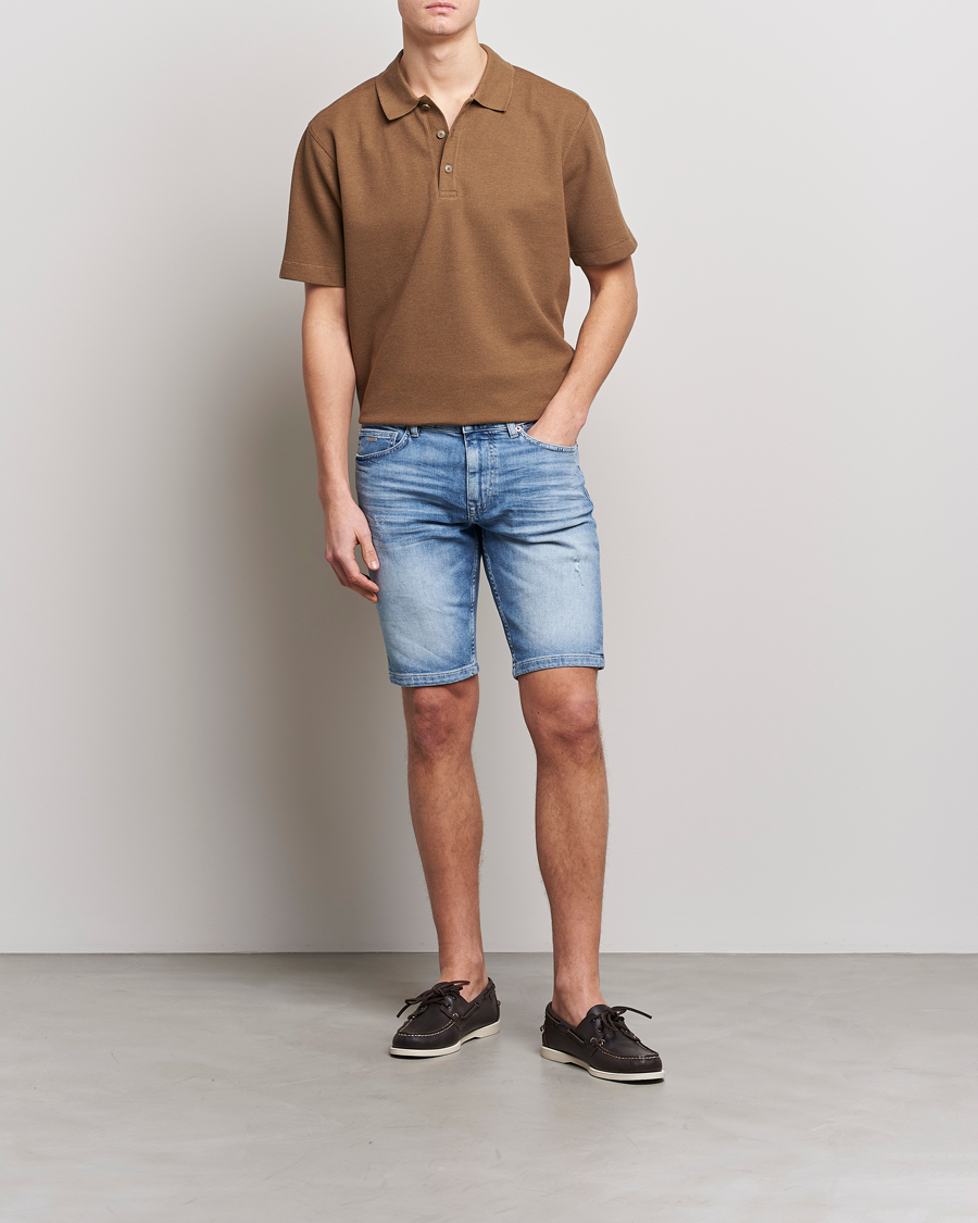 Herren | Shorts | BOSS ORANGE | Delaware Denim Shorts Light Blue