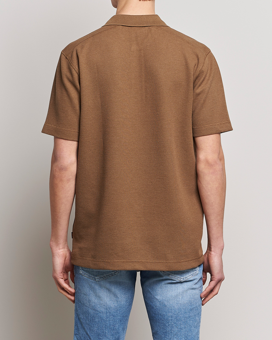 Herren | Poloshirts | BOSS ORANGE | Petempesto Knitted Polo Open Beige