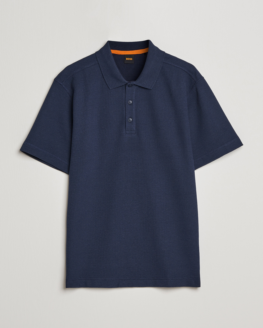 Herren | Poloshirts | BOSS ORANGE | Petempesto Knitted Polo Dark Blue