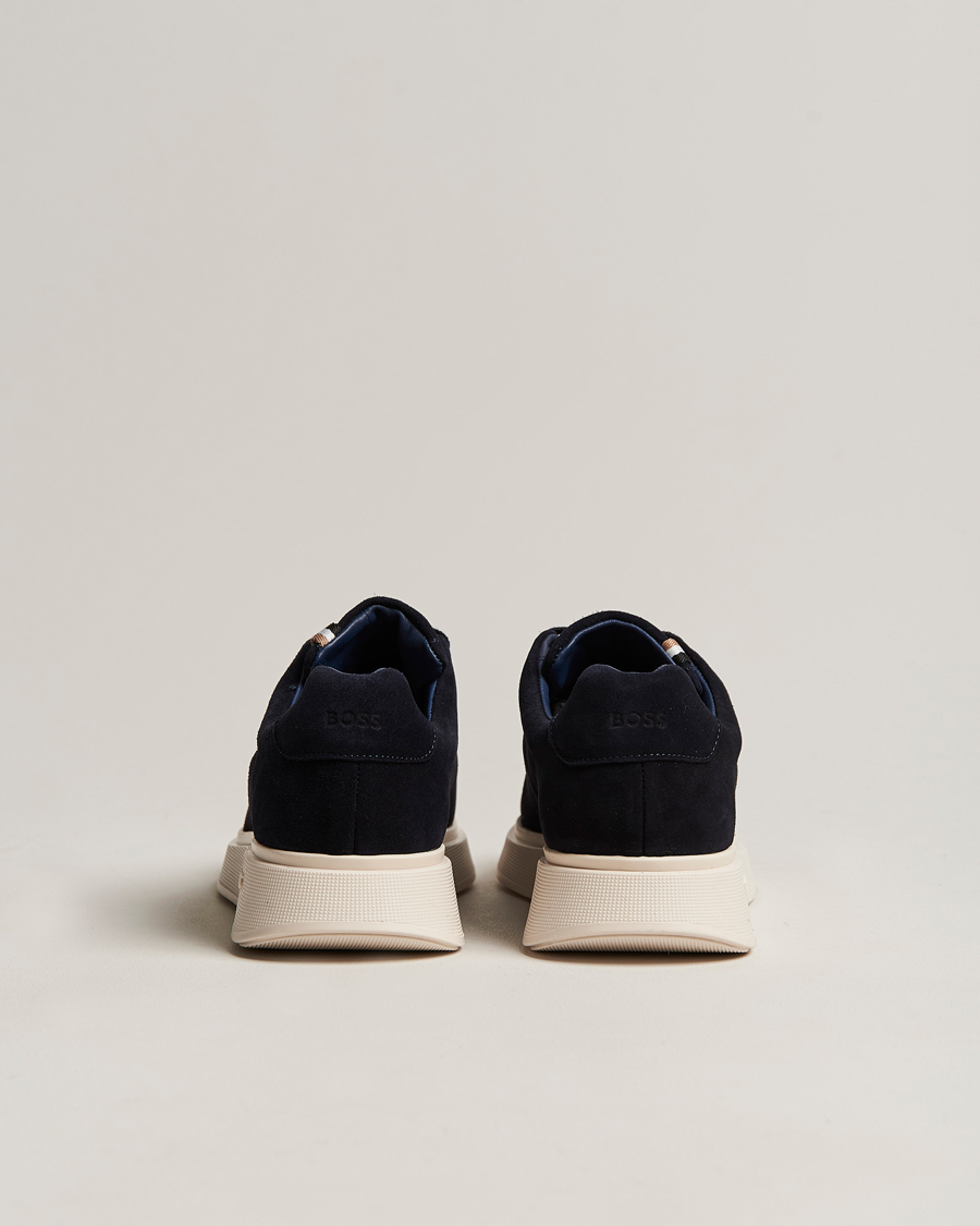 Herren | Bulton Suede Sneaker Dark Blue | BOSS BLACK | Bulton Suede Sneaker Dark Blue