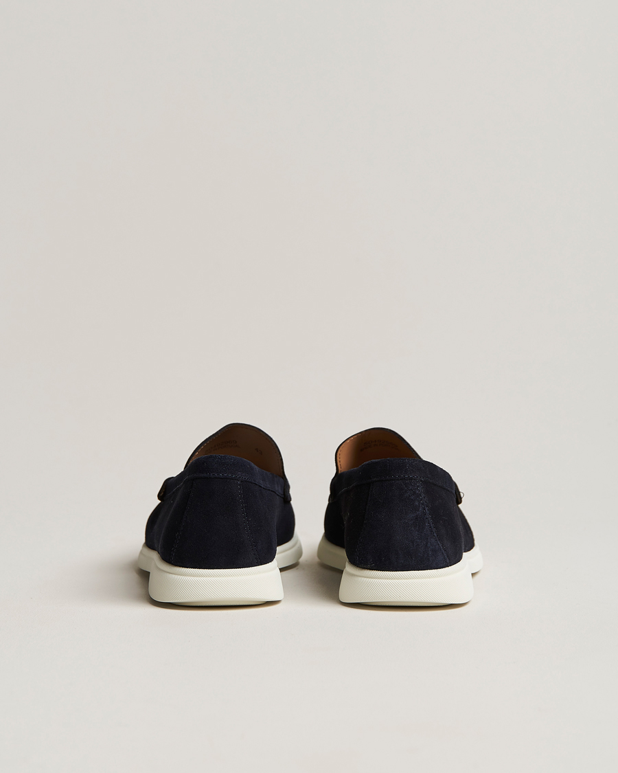 Herren | Sienne Suede Loafer Dark Blue | BOSS BLACK | Sienne Suede Loafer Dark Blue