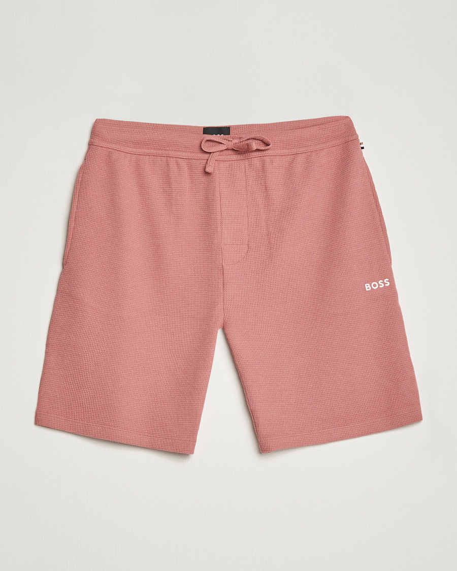 Herren | Shorts | BOSS BLACK | Waffle Logo Shorts Open Pink