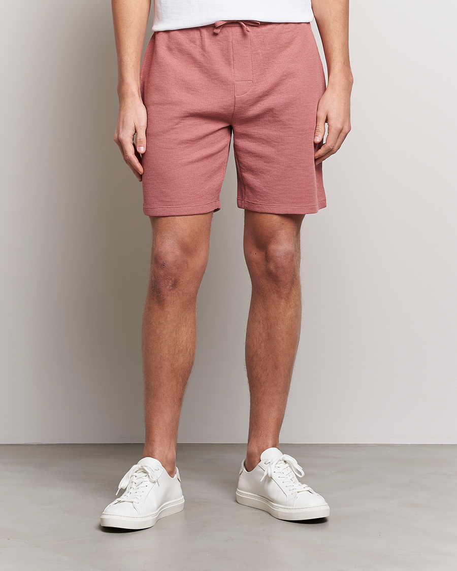 Herren | Shorts | BOSS BLACK | Waffle Logo Shorts Open Pink