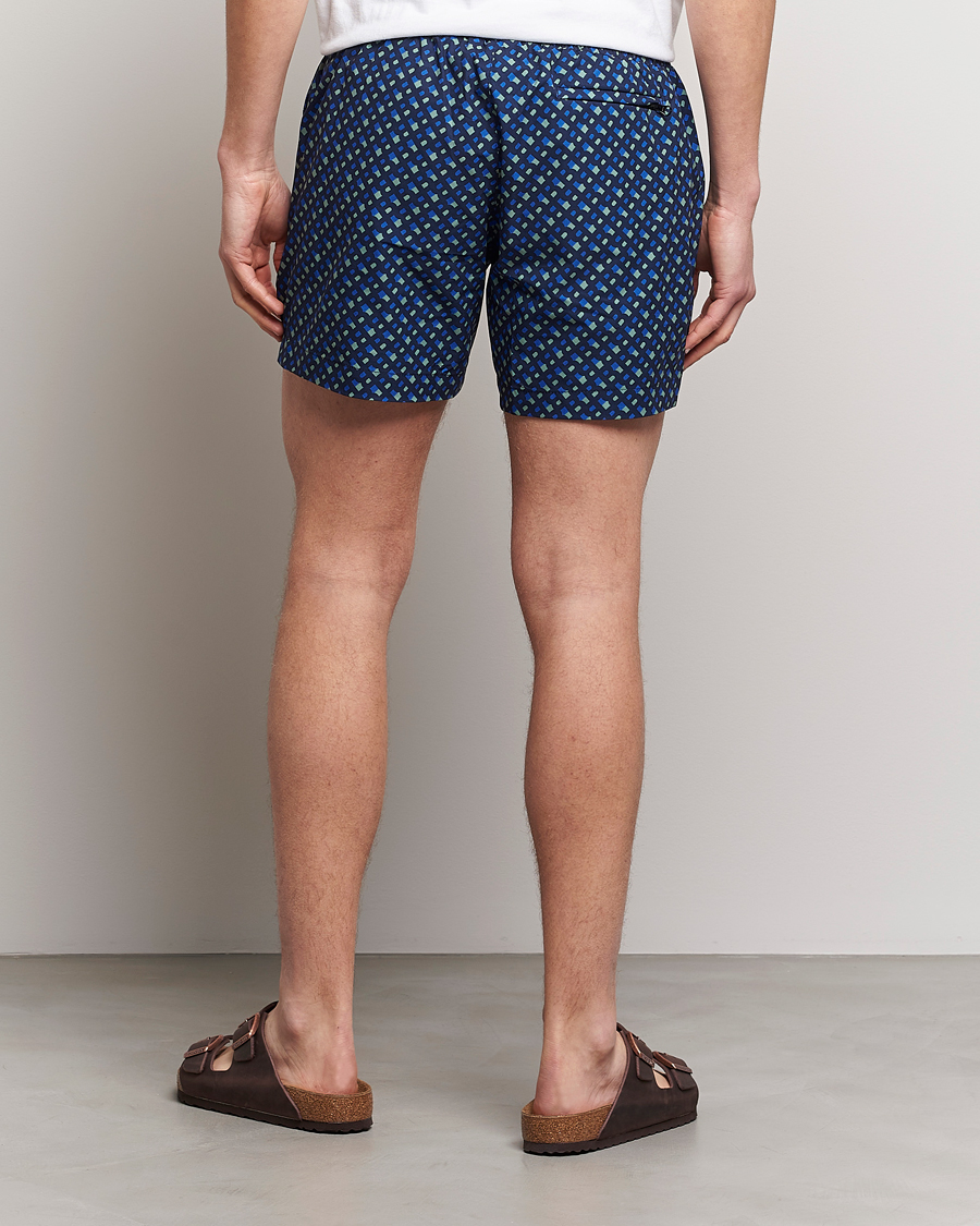 Herren | Badehosen | BOSS BLACK | Manu Monogram Logo Swimshorts Dark Blue