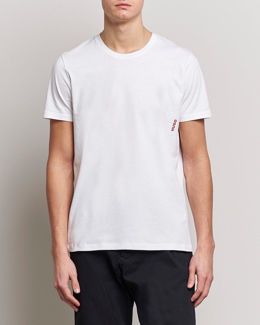 Herren | T-Shirts | HUGO | 2-Pack Logo Crew Neck T-Shirt White