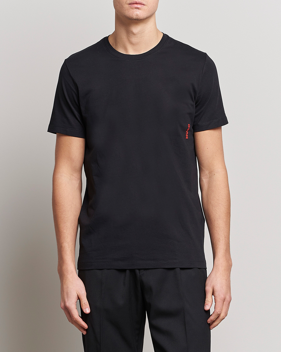 Herren | T-Shirts | HUGO | 2-Pack Logo Crew Neck T-Shirt White/Black