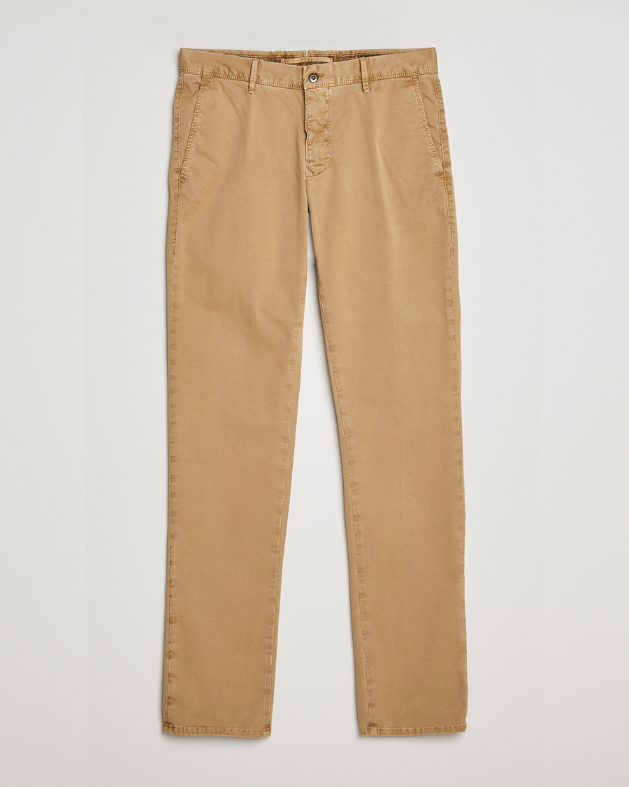 Herren | Hosen | Incotex | Slim Fit Garment Dyed Slacks Khaki