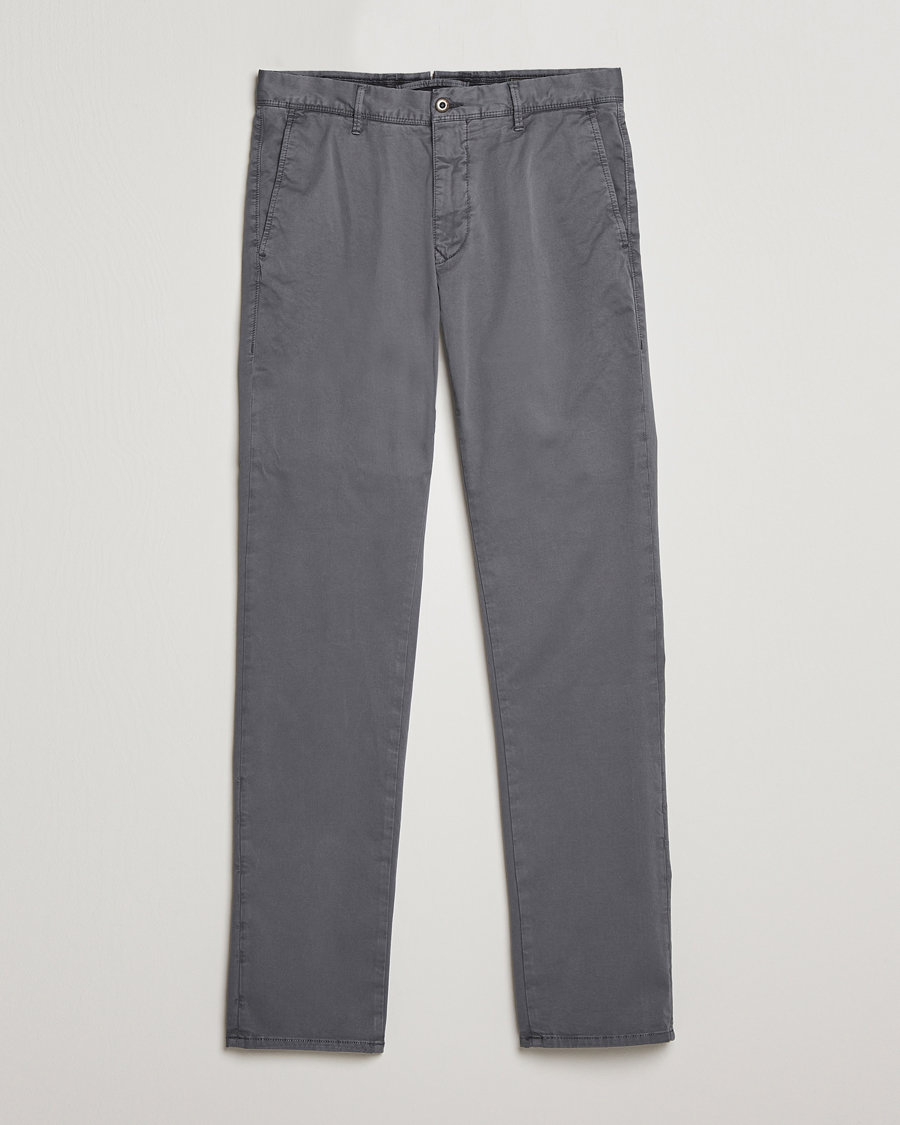 Herren | Hosen | Incotex | Slim Fit Garment Dyed Slacks Dark Grey