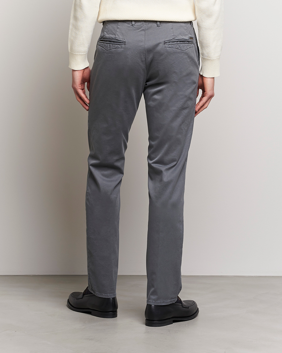 Herren | Hosen | Incotex | Slim Fit Garment Dyed Slacks Dark Grey