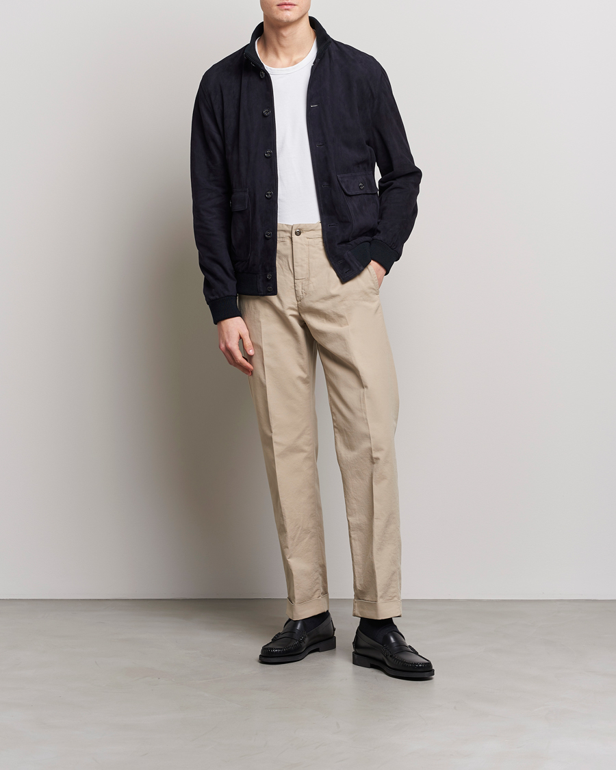 Herren | Hosen | Incotex | Regular Fit Cotton Stretch Slacks Beige