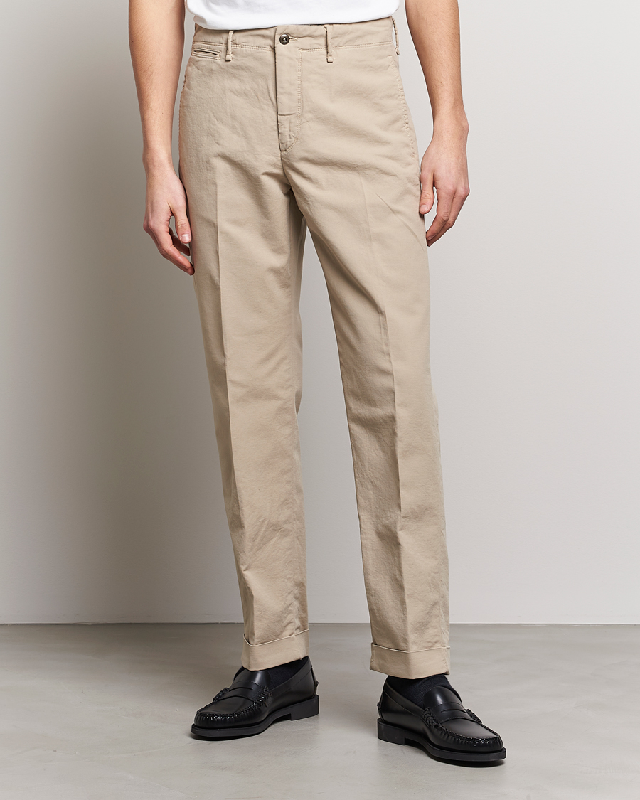 Herren | Hosen | Incotex | Regular Fit Cotton Stretch Slacks Beige