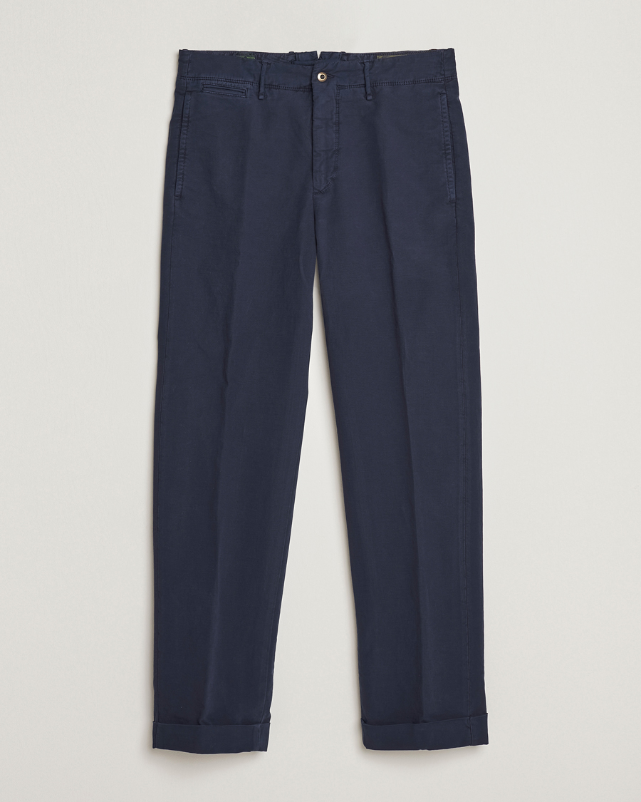 Herren | Hosen | Incotex | Regular Fit Cotton Stretch Slacks Navy