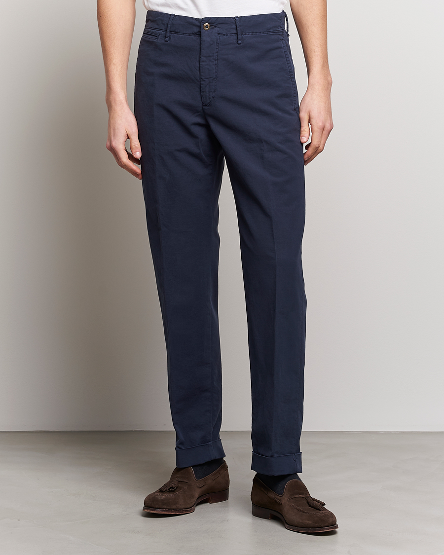 Herren | Hosen | Incotex | Regular Fit Cotton Stretch Slacks Navy
