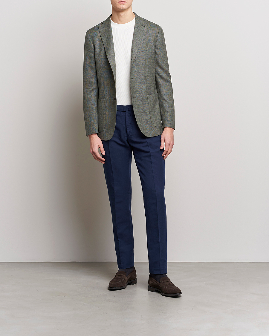 Herren | Hosen | Incotex | Slim Fit Comfort Chinos Dark Blue