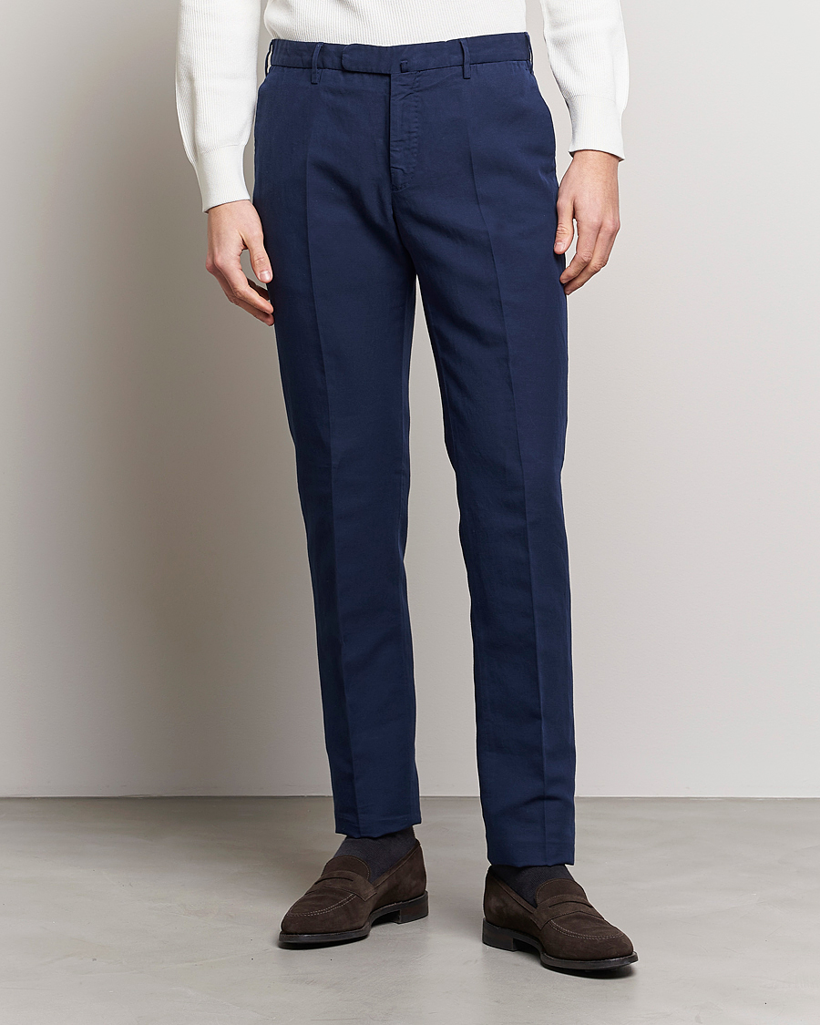 Herren | Hosen | Incotex | Slim Fit Comfort Chinos Dark Blue