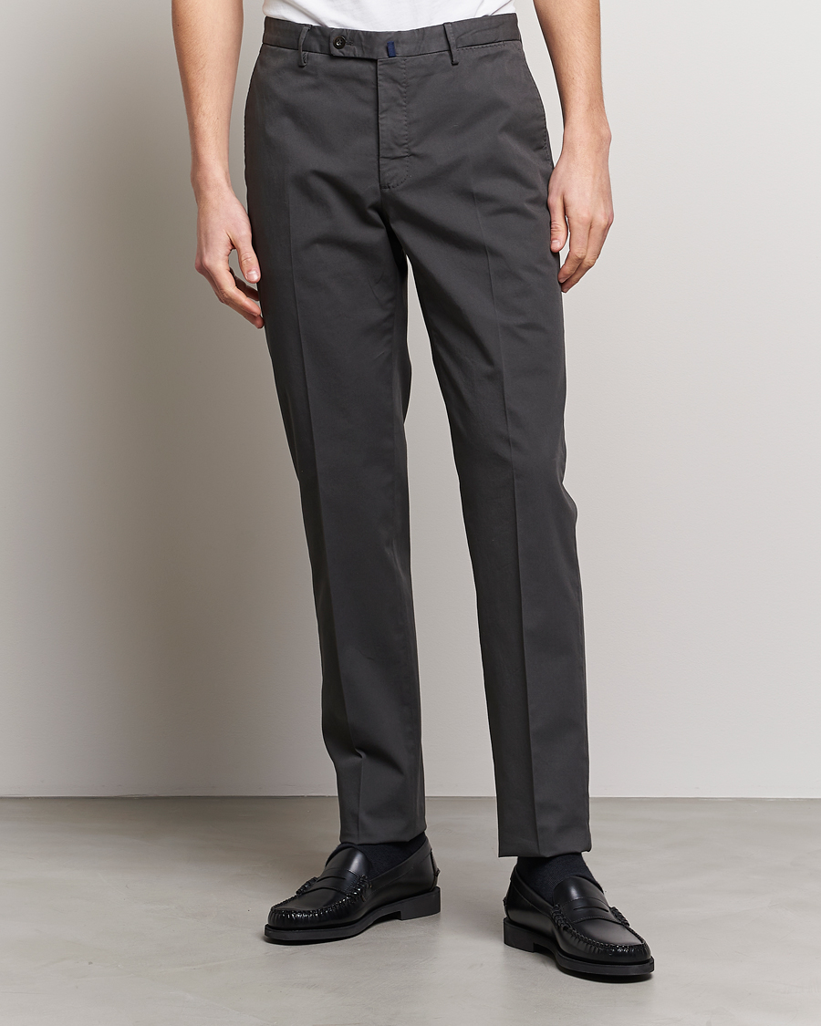 Herren | Hosen | Incotex | Regular Fit Comfort Chinos Charcoal