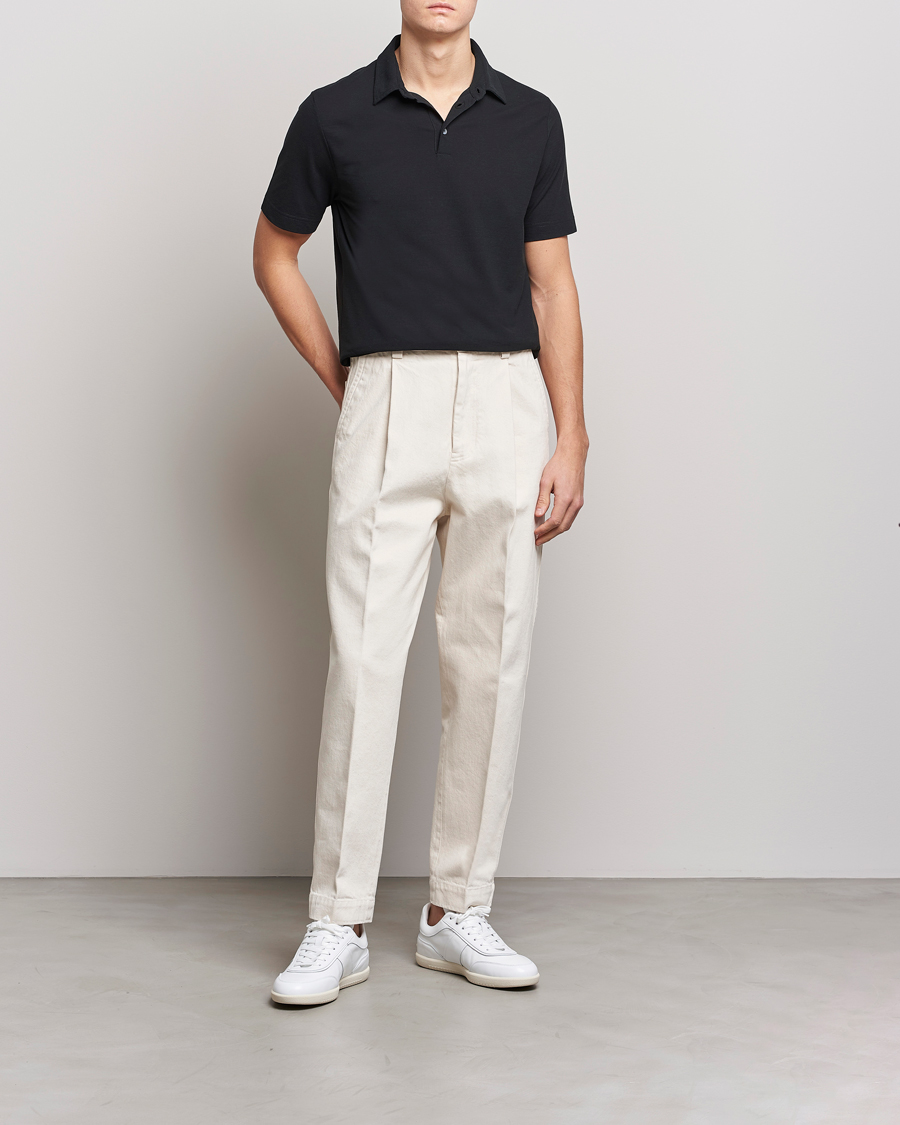 Herren | Poloshirts | Zanone | Ice Cotton Polo Black