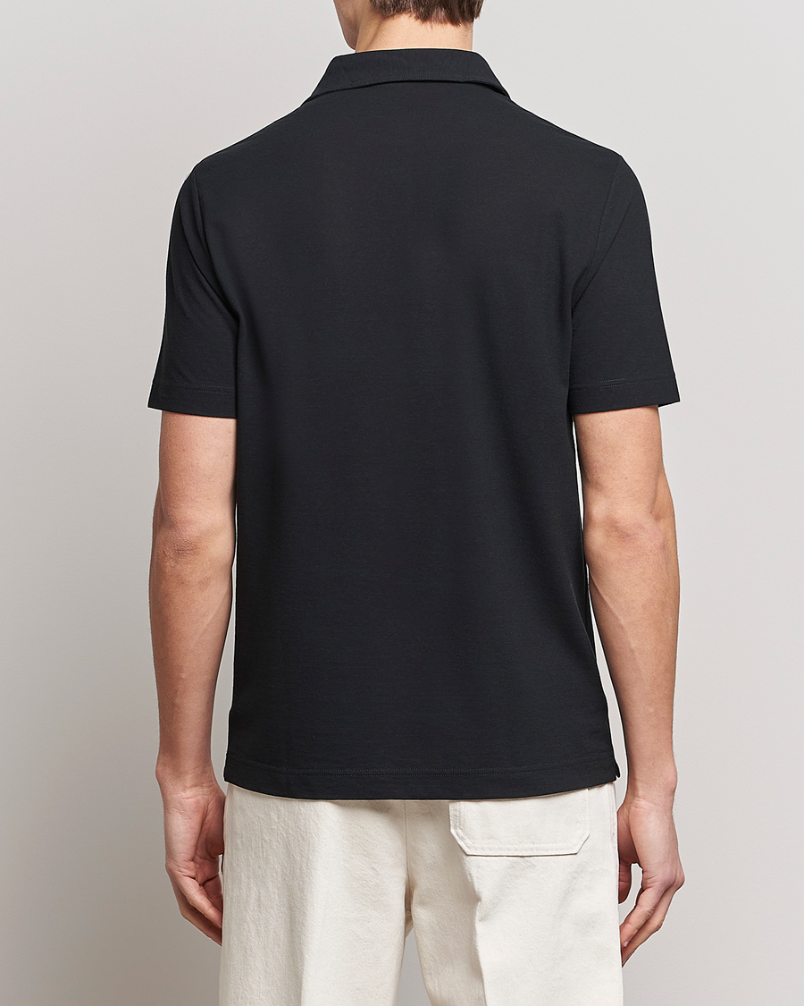 Herren | Poloshirts | Zanone | Ice Cotton Polo Black