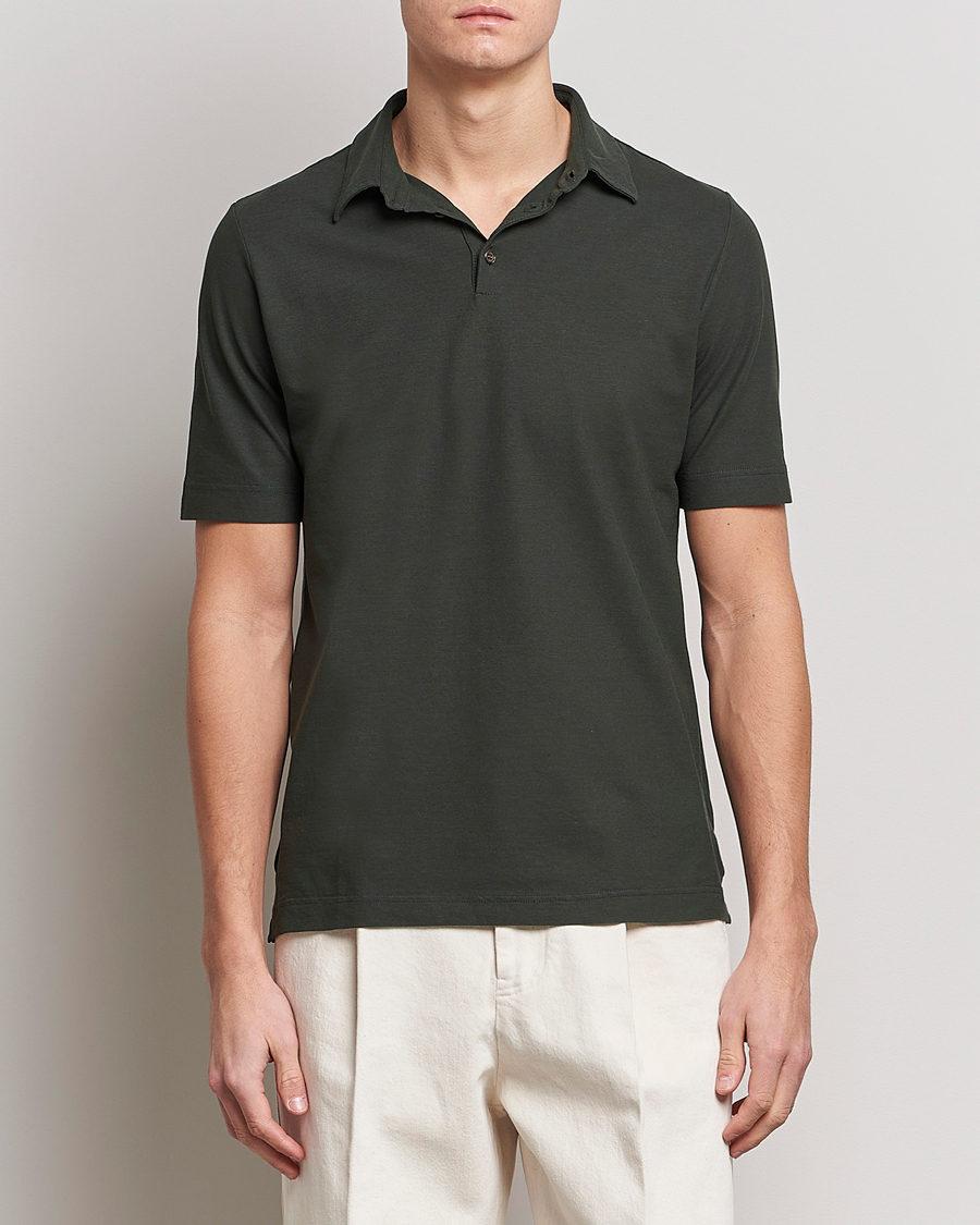 Herren | Poloshirts | Zanone | Ice Cotton Polo Military