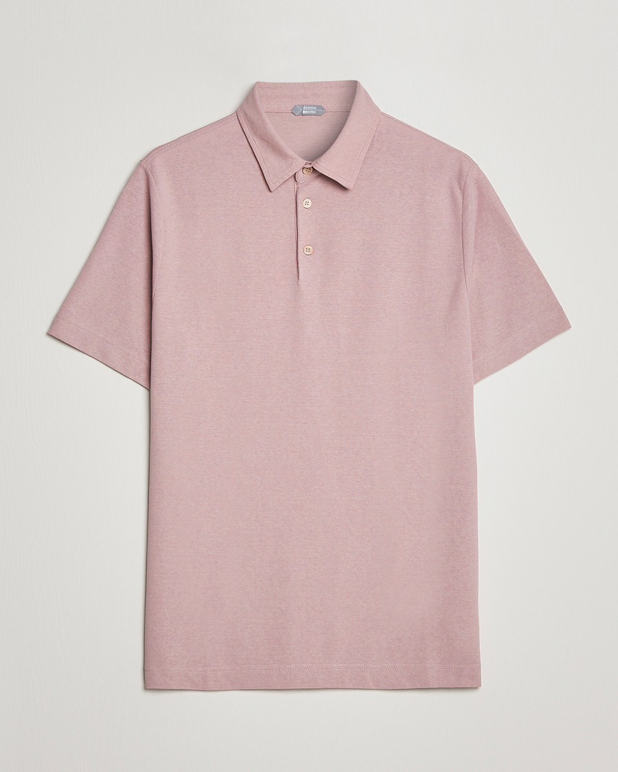 Herren | Poloshirts | Zanone | Ice Cotton Polo Washed Pink