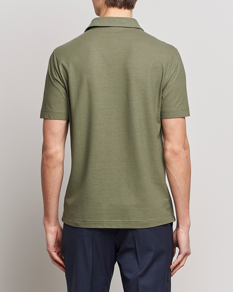 Herren | Poloshirts | Zanone | Ice Cotton Polo Olive