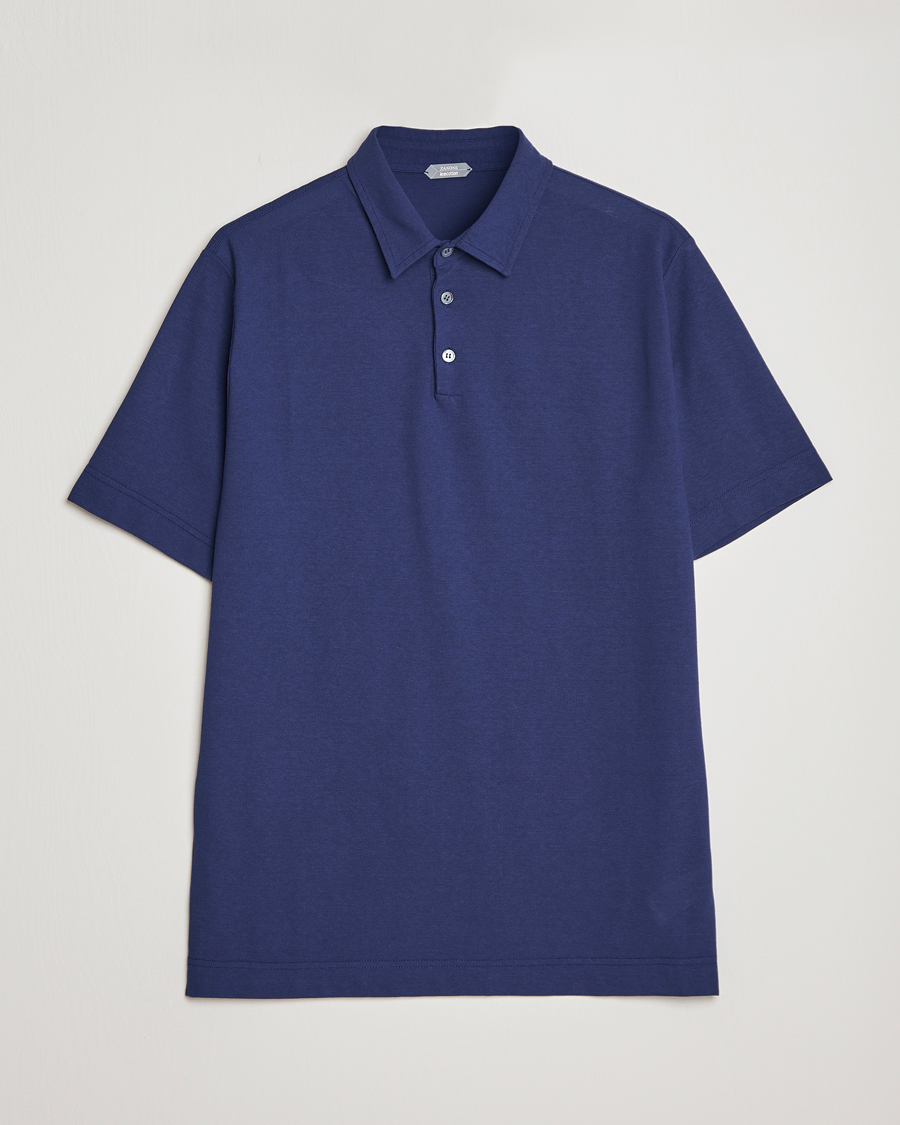 Herren | Poloshirts | Zanone | Ice Cotton Polo Electric Blue