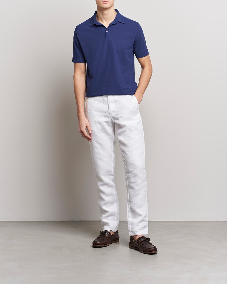 Herren | Poloshirts | Zanone | Ice Cotton Polo Electric Blue