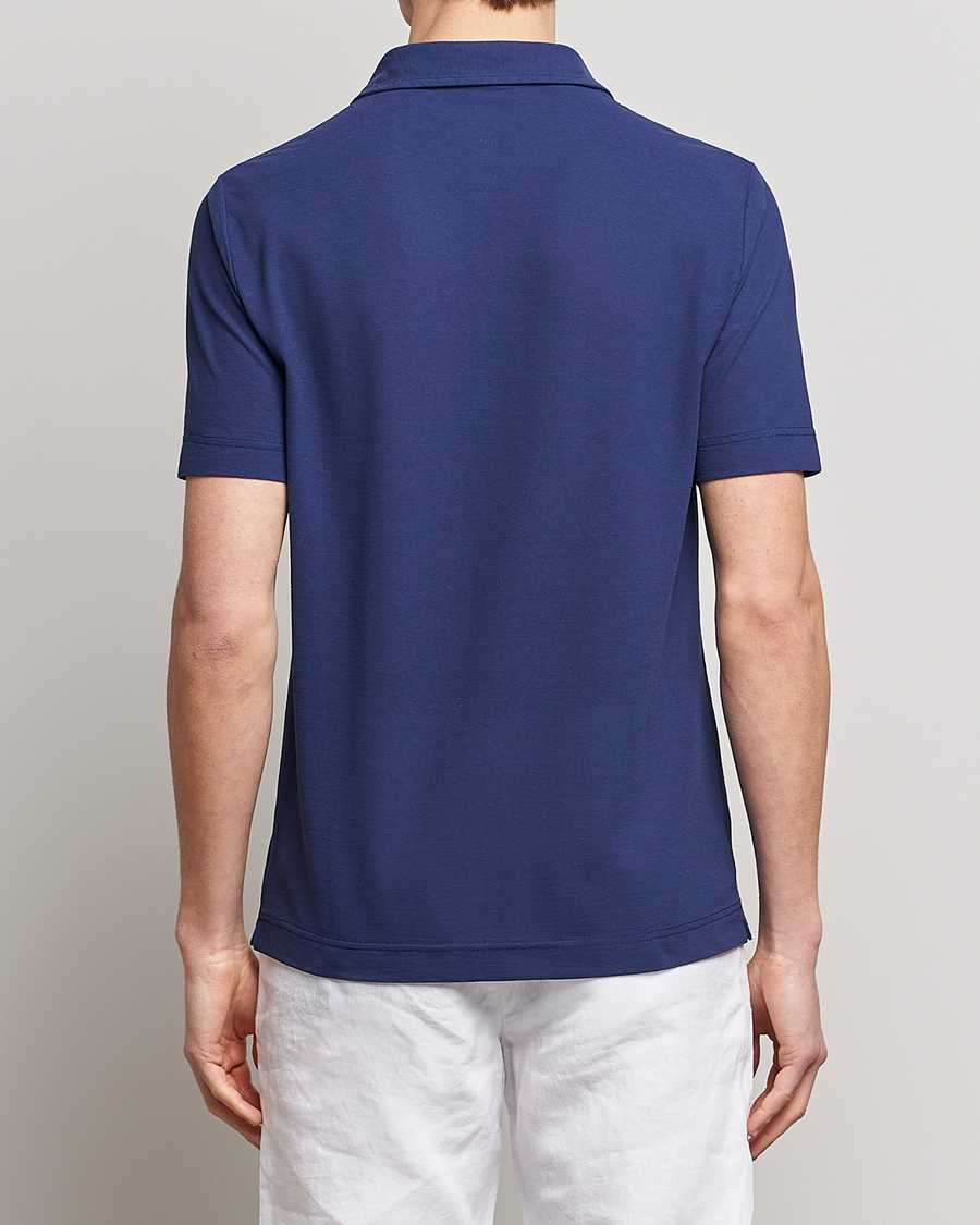 Herren | Poloshirts | Zanone | Ice Cotton Polo Electric Blue