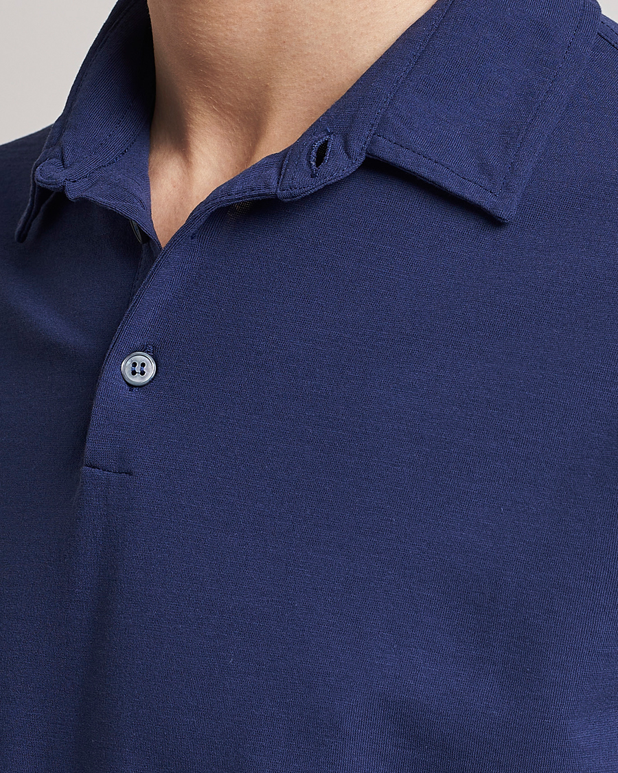 Herren | Poloshirts | Zanone | Ice Cotton Polo Electric Blue
