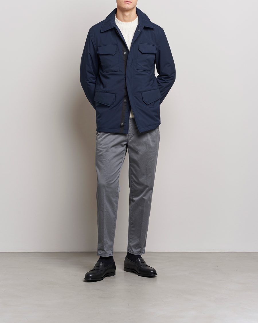 Herren | Jacken | Slowear | Nylon Field Jacket Navy