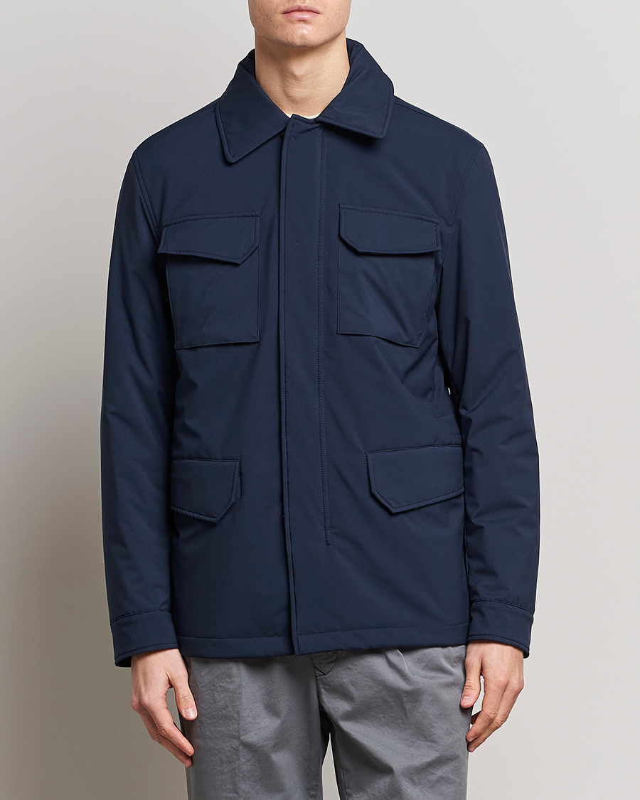 Herren | Jacken | Slowear | Nylon Field Jacket Navy