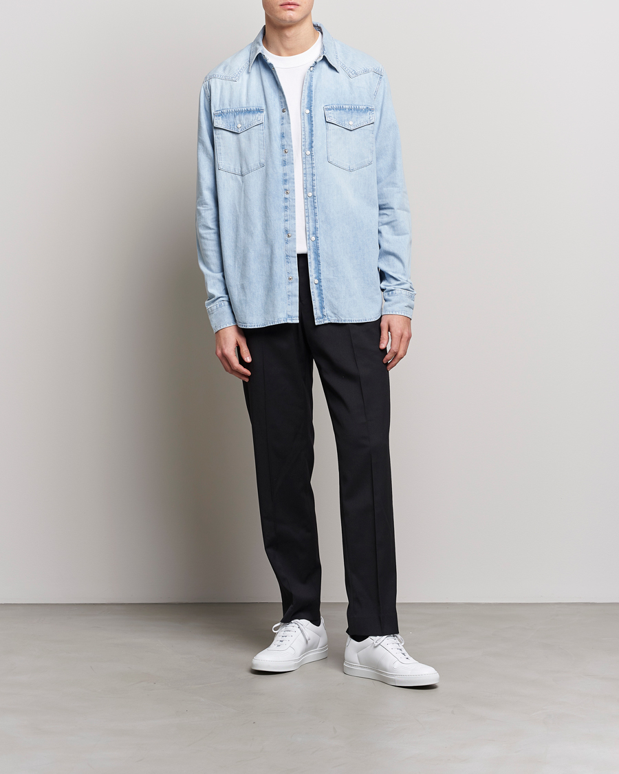 Herren | Hemden | J.Lindeberg | Carson Denim Shirt Light Blue