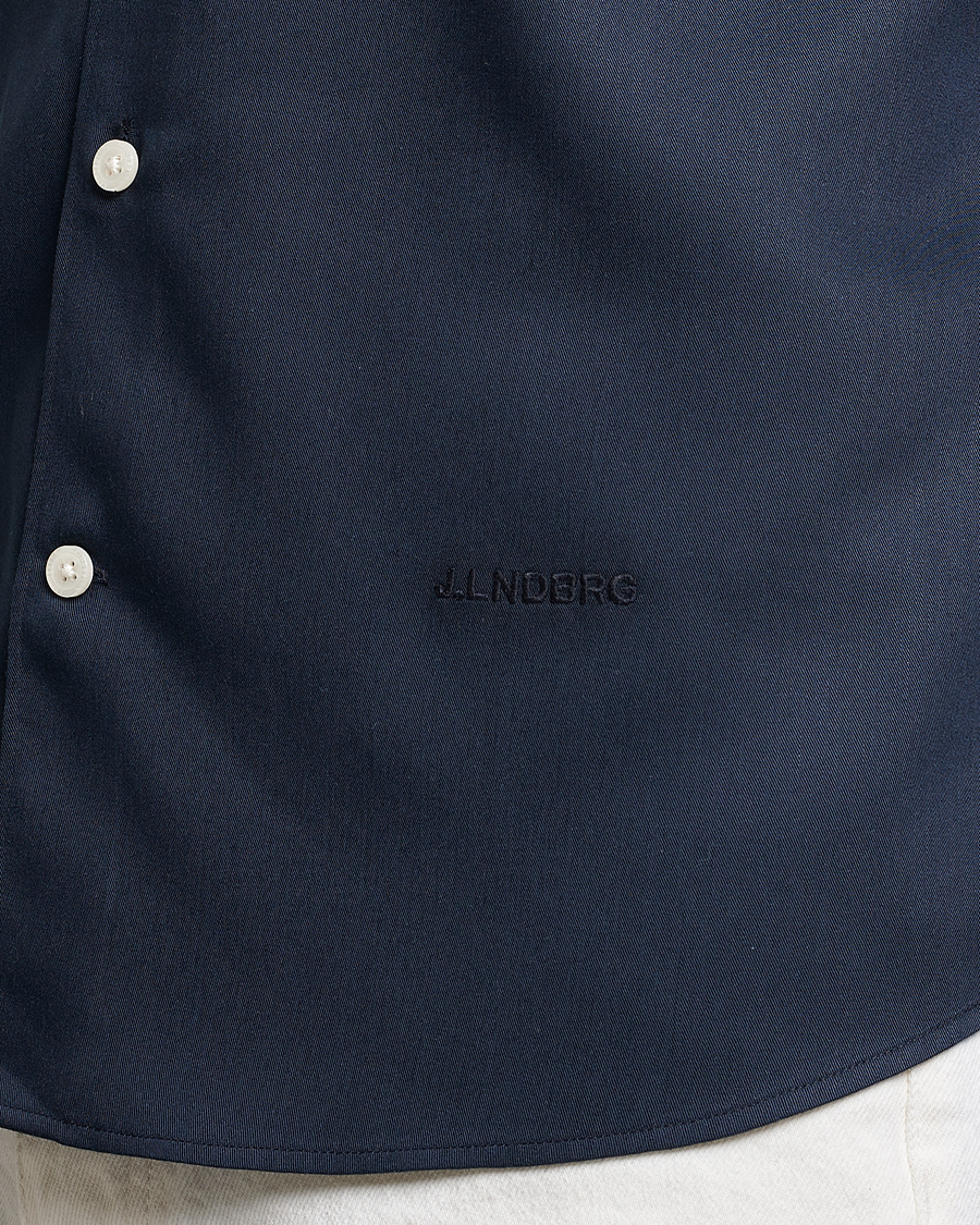 Herren | Hemden | J.Lindeberg | Slim Fit Comfort Tencel Shirt Navy