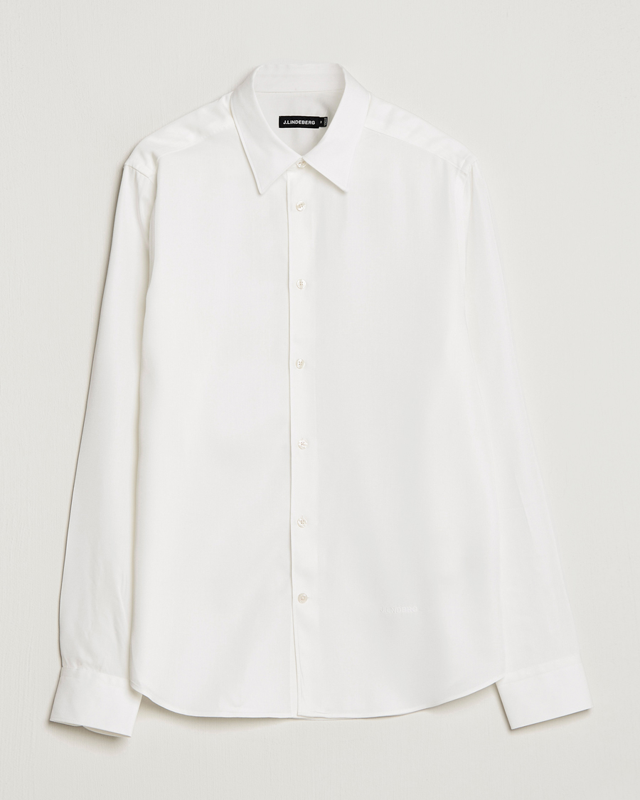 Herren | Hemden | J.Lindeberg | Slim Fit Comfort Tencel Shirt Cloud White