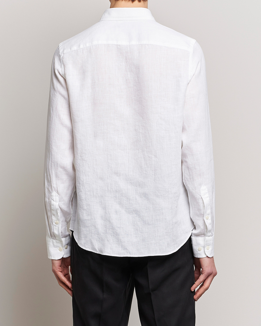 Herren | Hemden | J.Lindeberg | Slim Fit Clean Linen Shirt White