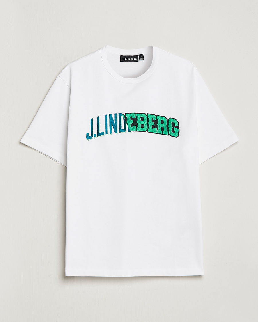 Herren | T-Shirts | J.Lindeberg | Camilo Graphic Heavy T-Shirt White