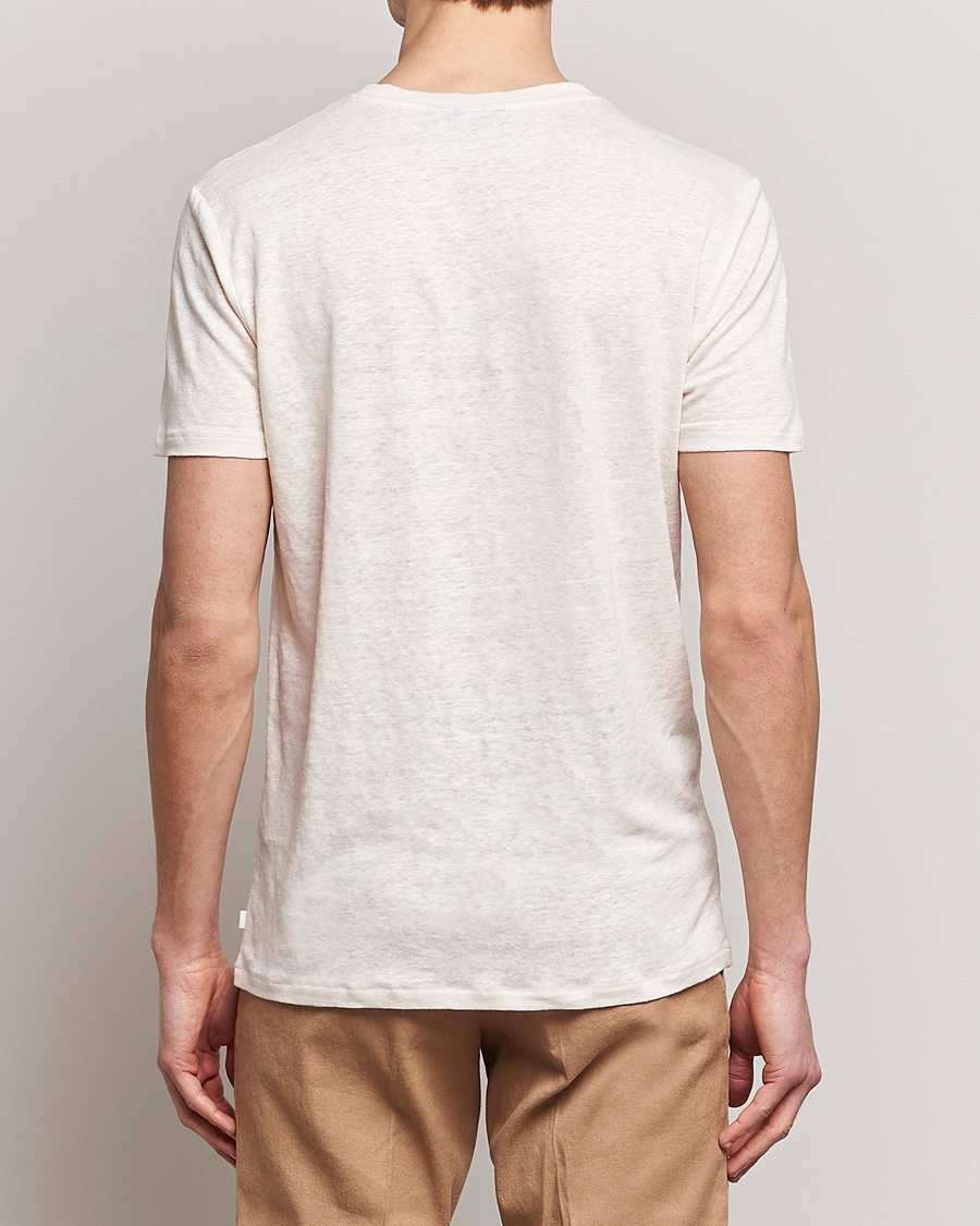 Herren | T-Shirts | J.Lindeberg | Coma Linen Tee Turtledove