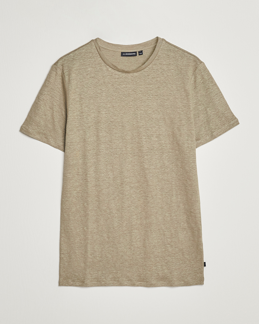 Herren | T-Shirts | J.Lindeberg | Coma Linen Tee Aloe