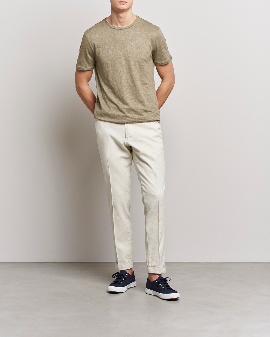 Herren | T-Shirts | J.Lindeberg | Coma Linen Tee Aloe