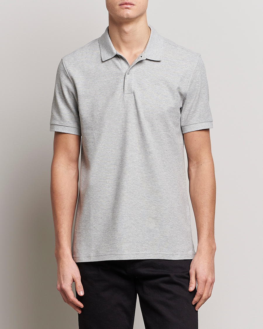 Herren | Poloshirts | J.Lindeberg | Troy Clean Polo Light Grey Melange