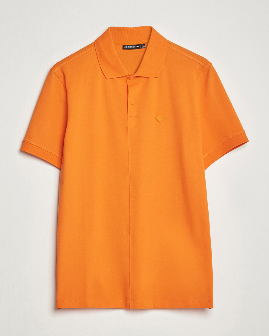 Herren | Poloshirts | J.Lindeberg | Rubi Slim Fit Polo Russet Orange