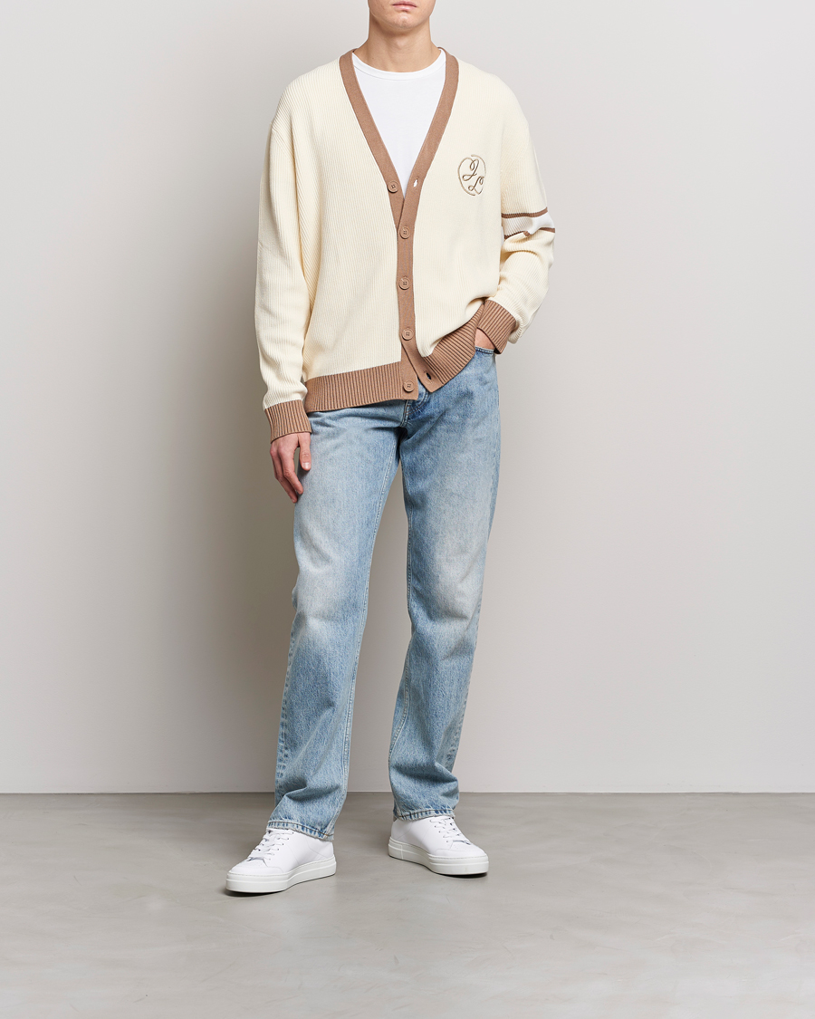 Herren | Pullover | J.Lindeberg | Gerard Jacquard Cardigan Turtledove